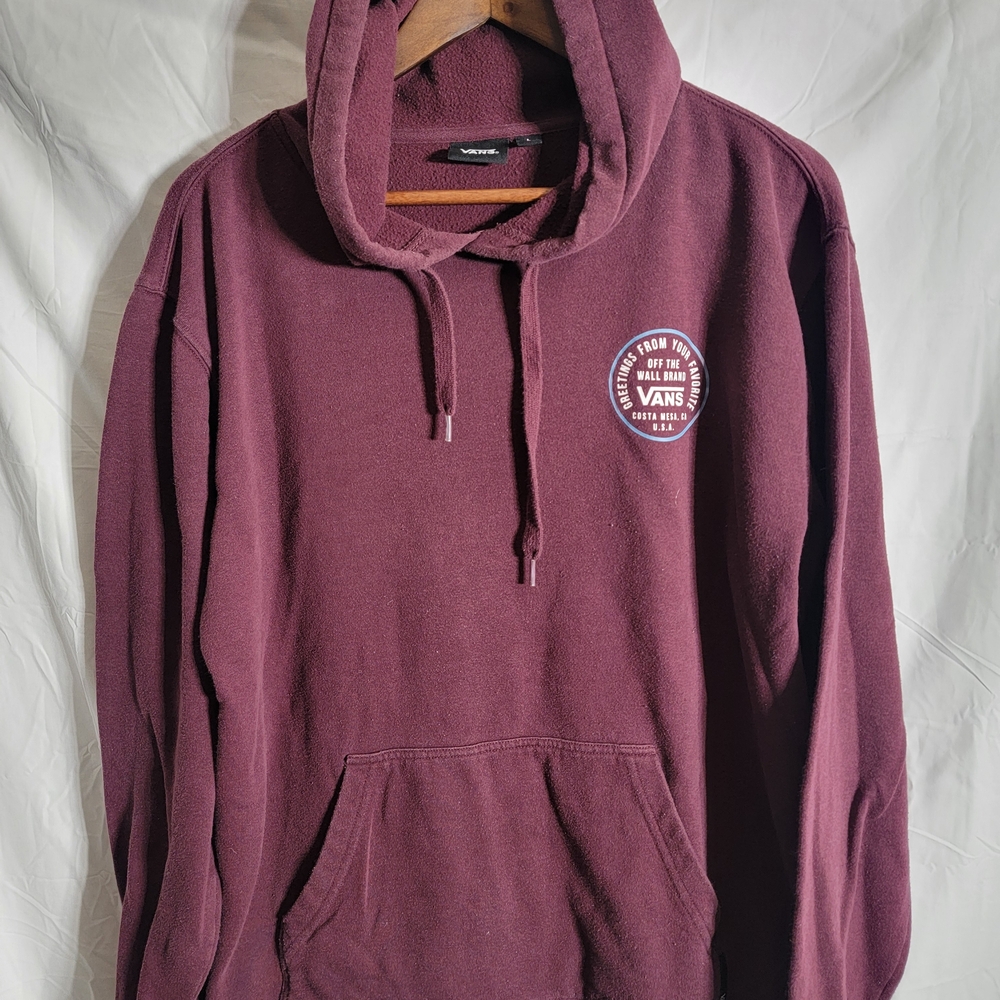 Vans Men's Burgundy Hoodie